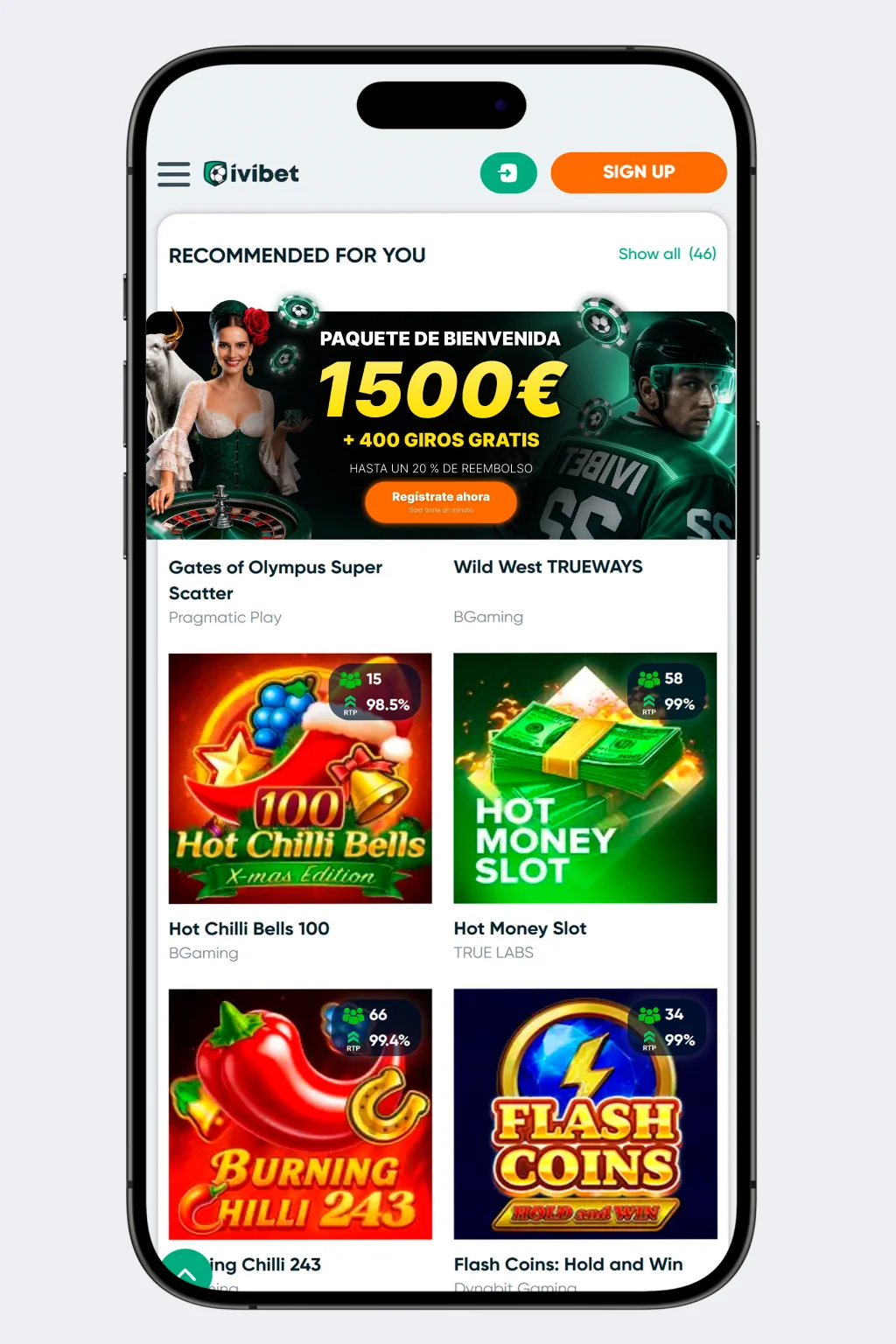 Ivibet_movil_app